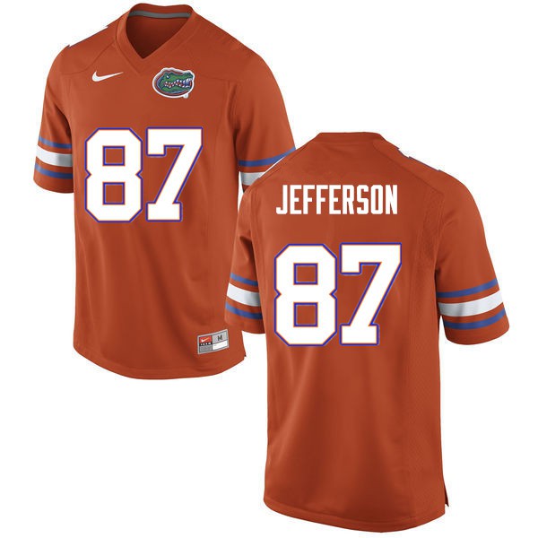 Men #87 Van Jefferson Florida Gators College Football Jerseys Orange